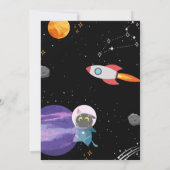 Invitation Anniversaire de l'espace, 1er anniversaire (Dos)