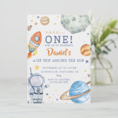 Invitation Anniversaire De L'Espace 1er Voyage Autour Du Sole (Debout devant)