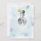 Invitation Anniversaire de l'espace Astronaut Bockets roquett (Dos)