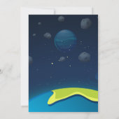 Invitation Anniversaire de l'espace astronaute (Dos)