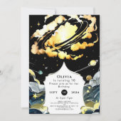 Invitation Anniversaire de l'espace céleste Boho (Devant)