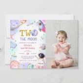 Invitation Anniversaire de l'espace Deux La Lune Anniversaire (Devant)