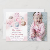 Invitation Anniversaire de l'espace Deux La Lune Anniversaire (Devant)