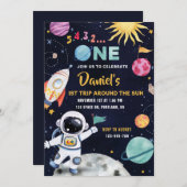 Invitation Anniversaire de l'espace extra-atmosphérique 1er a (Devant / Derrière)