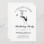 Invitation Anniversaire de l'Espresso Martini à Tini Bit (Devant / Derrière)