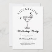 Invitation Anniversaire de l'Espresso Martini à Tini Bit (Devant)