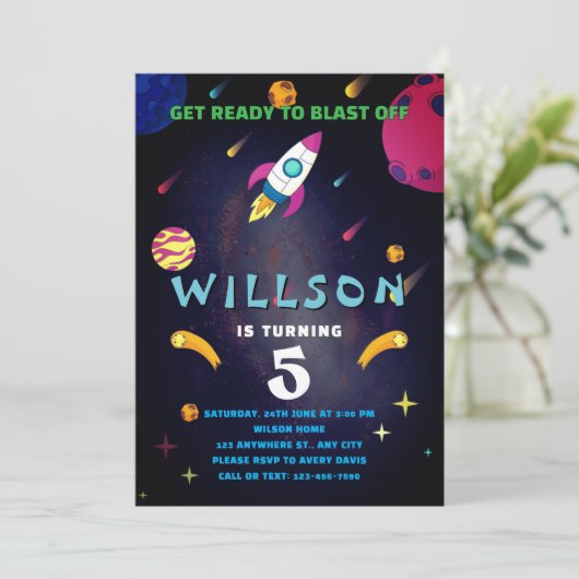 Invitation Anniversaire de l'explosion (Debout devant)