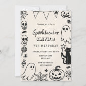 Invitation Anniversaire de l'Halloween Spooktacular (Devant)