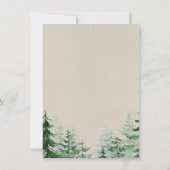 Invitation ANNIVERSAIRE DE L'Hiver rustique (Dos)