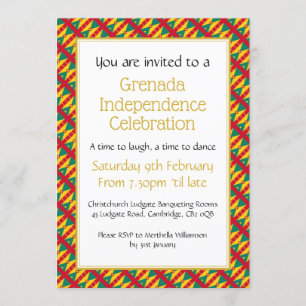 INVITATION ANNIVERSAIRE DE L'INDÉPENDANCE DE LA GRENADE