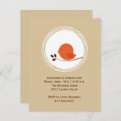 Invitation Anniversaire de Little Birdie (Devant / Derrière)