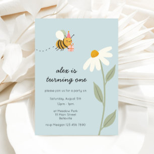 Invitation Anniversaire de Little Blue Bee