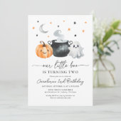 Invitation Anniversaire de Little Boo Citrouille (Debout devant)