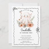 Invitation Anniversaire de Little Boo Ghost (Devant)