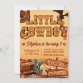 Invitation Anniversaire de Little Cowboy (Devant)