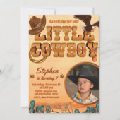Invitation Anniversaire de Little Cowboy Boy (Devant)