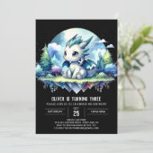 Invitation Anniversaire de Little Enchanted Dragon (Debout devant)