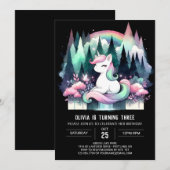 Invitation Anniversaire de Little Forest Horse (Devant / Derrière)
