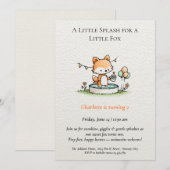 Invitation Anniversaire de Little Fox Pool (Devant / Derrière)