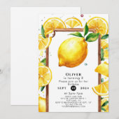 Invitation Anniversaire de Little Lemon (Devant / Derrière)