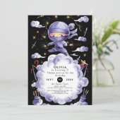 Invitation Anniversaire de Little Magical Ninja (Debout devant)