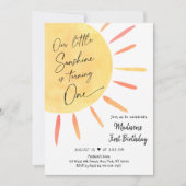 Invitation Anniversaire de Little Sunshine Boho (Devant)