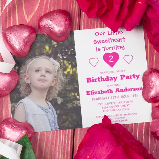 Invitation Anniversaire de Little Sweethee
