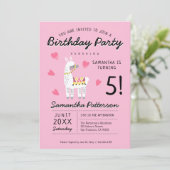 Invitation Anniversaire de Llama (Debout devant)