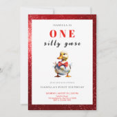 Invitation Anniversaire de l'oie sotte (Devant)