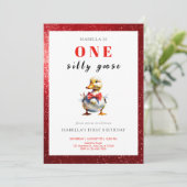 Invitation Anniversaire de l'oie sotte (Debout devant)