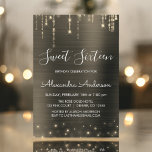 Invitation Anniversaire de l'or et du Sweet sixteen noir<br><div class="desc">Chaîne d'étincelle d'or et de noir éclaire Sweet sixteen Anniversaire Invitation pour un Anniversaire élégant. C'est l'invitation d'anniversaire parfaite pour un Sweet sixteen élégant. Veuillez contacter le concepteur pour les articles customisés correspondants.</div>
