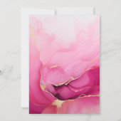 Invitation Anniversaire de l'or rose (Dos)