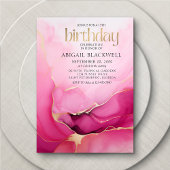 Invitation Anniversaire de l'or rose