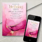 Invitation Anniversaire de l'or rose