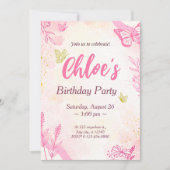 Invitation Anniversaire de l'or rose (Devant)