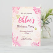 Invitation Anniversaire de l'or rose (Debout devant)