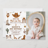 Invitation Anniversaire de l'Ouest Rustique 1ère fête d'anniv (Devant)