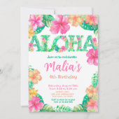 Invitation Anniversaire de Luau (Devant)