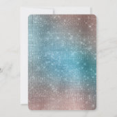 Invitation Anniversaire de l'Unicorne rose or (Dos)