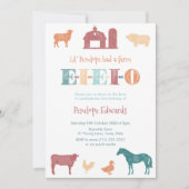 Invitation Anniversaire de MacDonald, Zoo de mouture agricole (Devant)