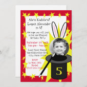 Invitation Anniversaire de Magic Me (Devant / Derrière)