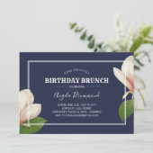 Invitation Anniversaire de Magnolia Sud Brunch Bleu (Debout devant)