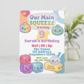 Invitation Anniversaire de Main Squeeze Squishy (Debout devant)