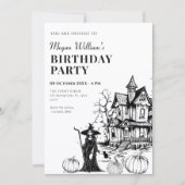 Invitation Anniversaire de maison hantée (Devant)