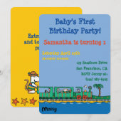 Invitation Anniversaire de Maisy et de ses amis (Devant / Derrière)