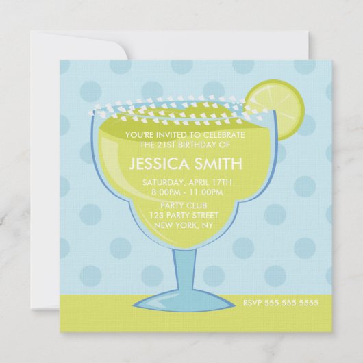 Invitation Anniversaire de margarita de chaux (Devant)