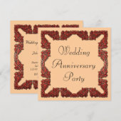 Invitation Anniversaire de mariage (Devant / Derrière)