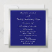 Invitation Anniversaire de mariage (Dos)