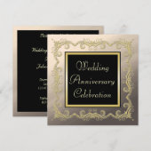 Invitation Anniversaire de mariage (Devant / Derrière)