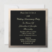 Invitation Anniversaire de mariage (Dos)